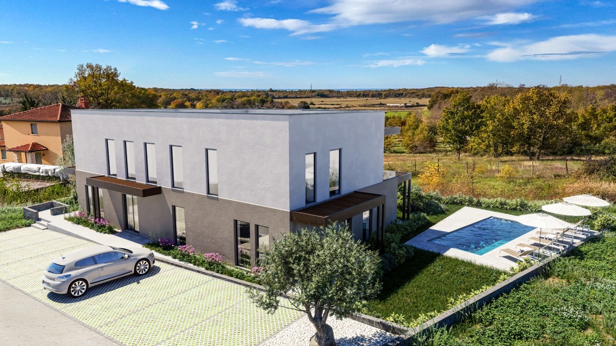 Appartamento con 2 camere da letto, a 3,5 km dal mare, piscina condominiale, vista mare!